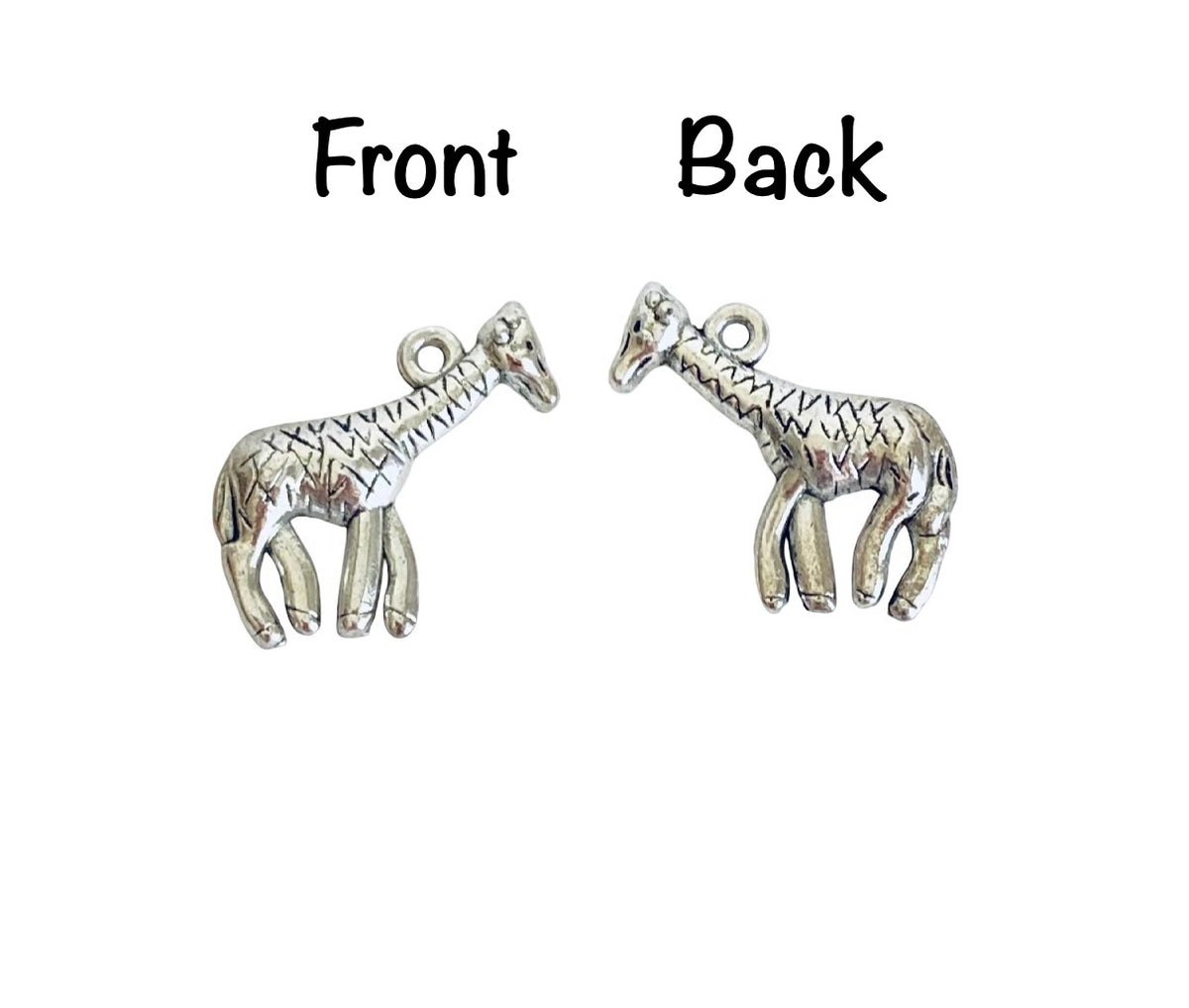 Base Metal Giraffe Charm