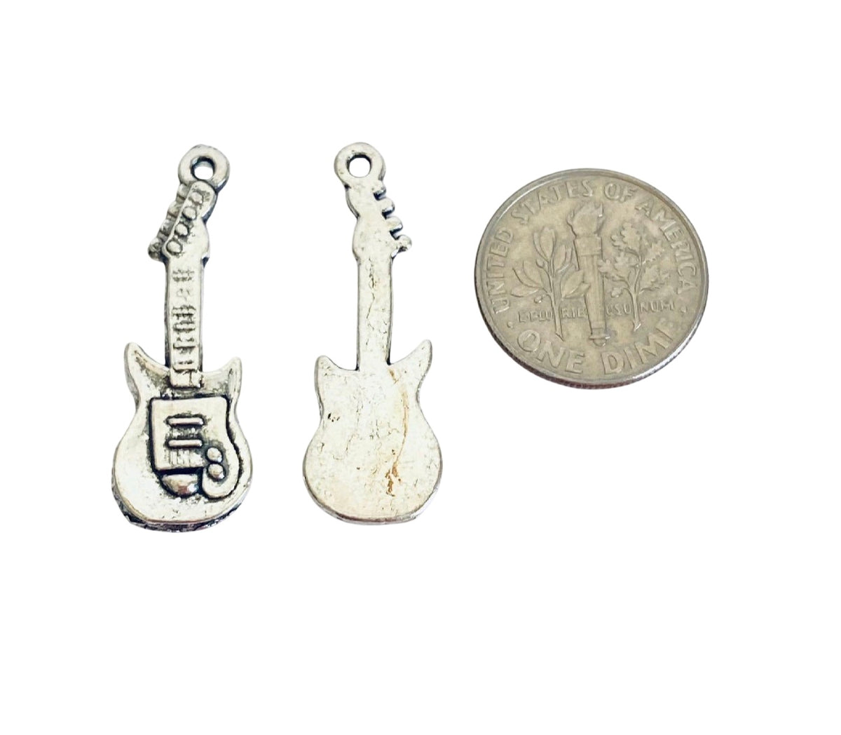 Base Metal Musical Instrument Charms (Saxophone • Trumpet • Guitar • Violin)