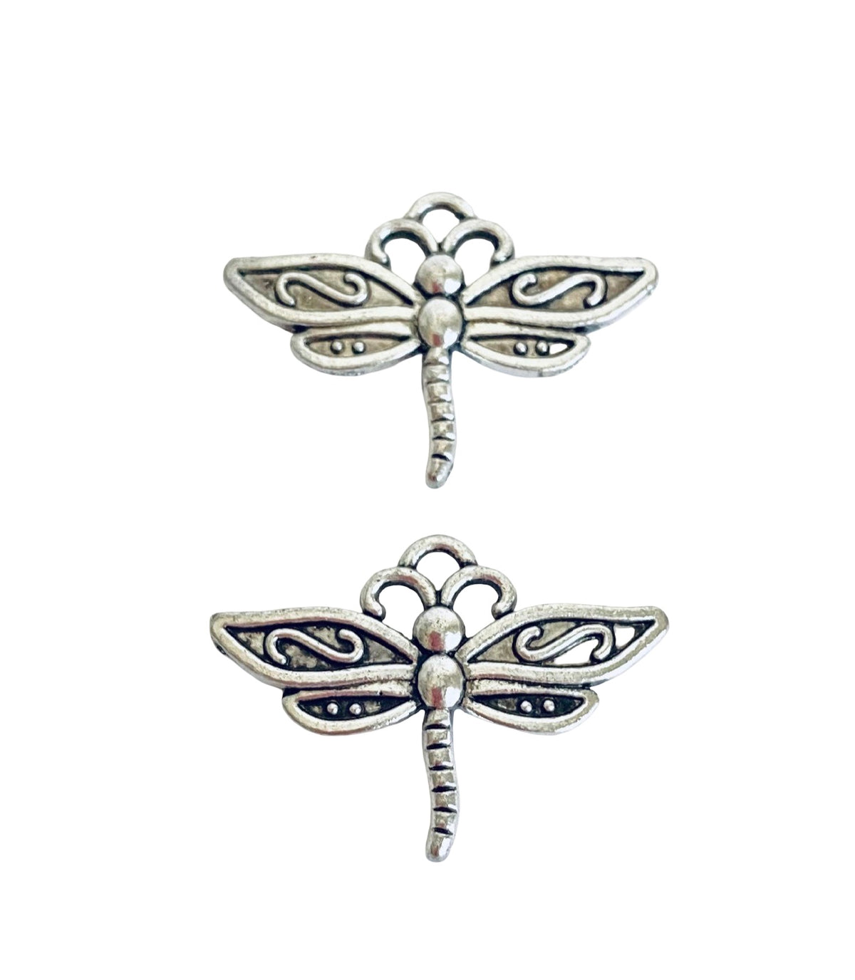 Base Metal Small Dragonfly Charm