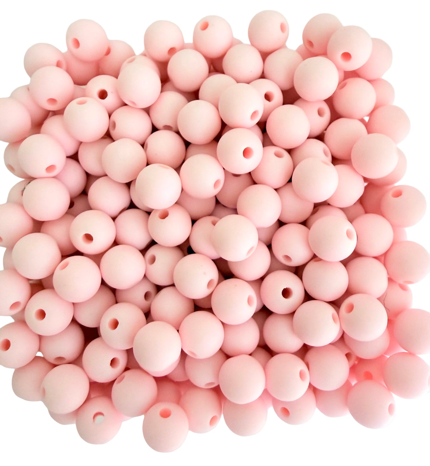 Matte Finish Round Pink Beads • 5mm, 7mm, and 9mm Acrylic Craft Beads for Jewelry Making & DIY Crafts