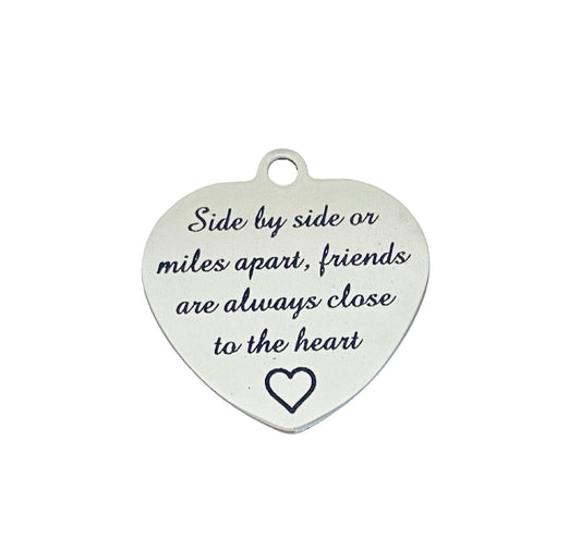 Stainless Steel Friendship Charm • Sold Individually