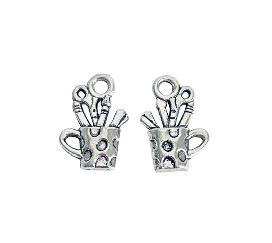 Base Metal Mini Pen Holder Charm