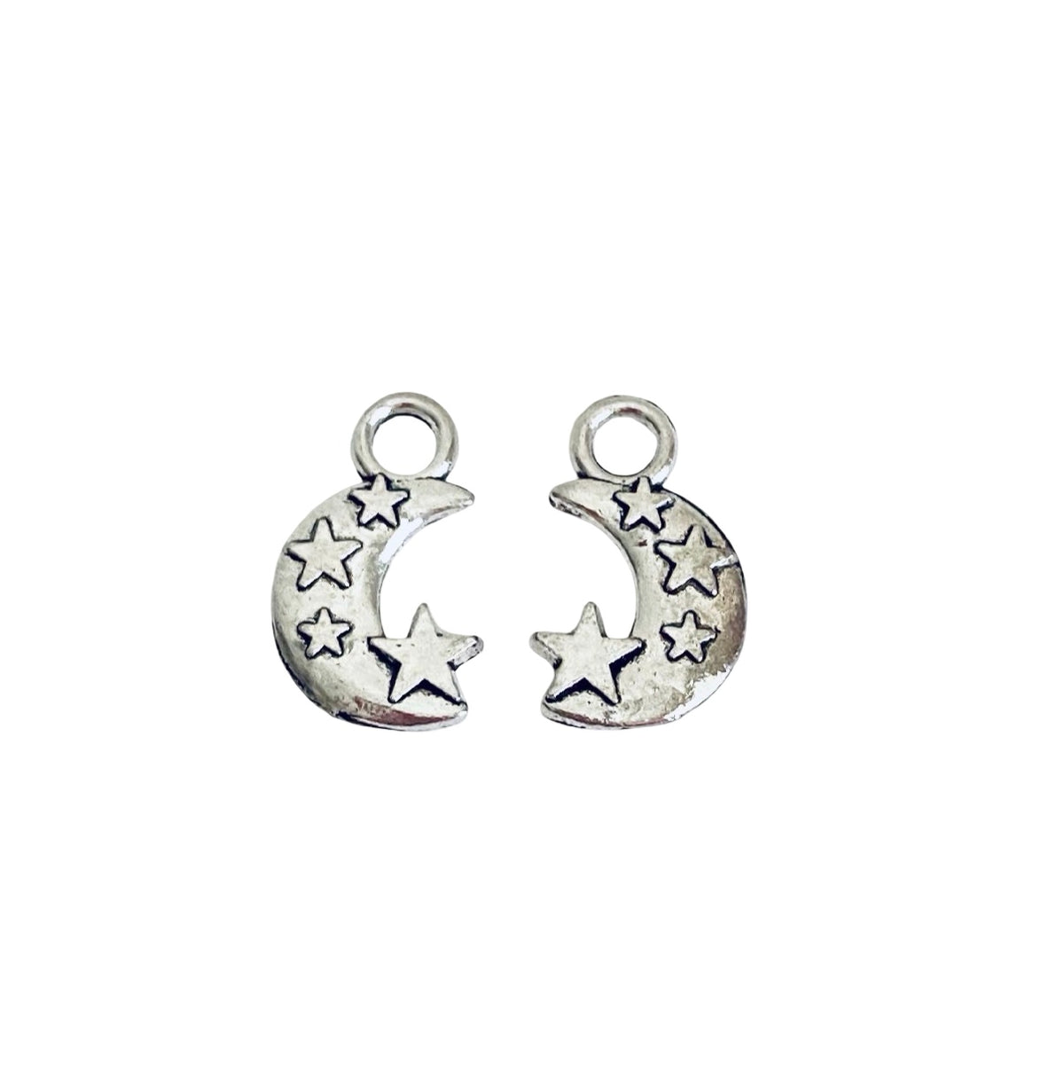 Base metal Moon & Stars Charm