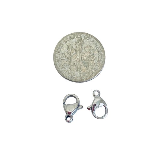9mm Lobster Clasp • Stainless Steel, Gold Over Stainless Steel & Rose Gold over Stainless Steel