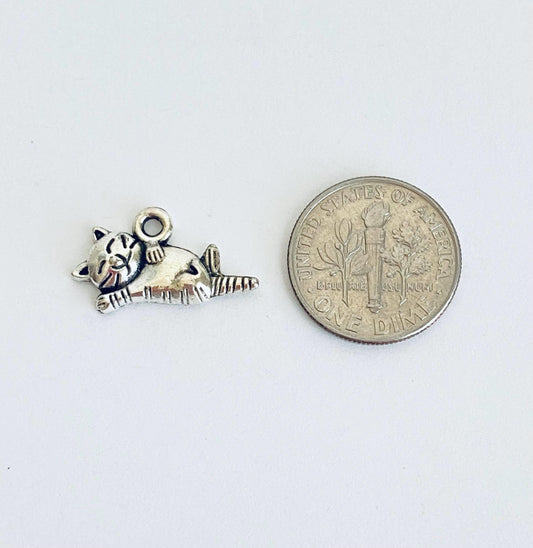 Base Metal Cat Charm