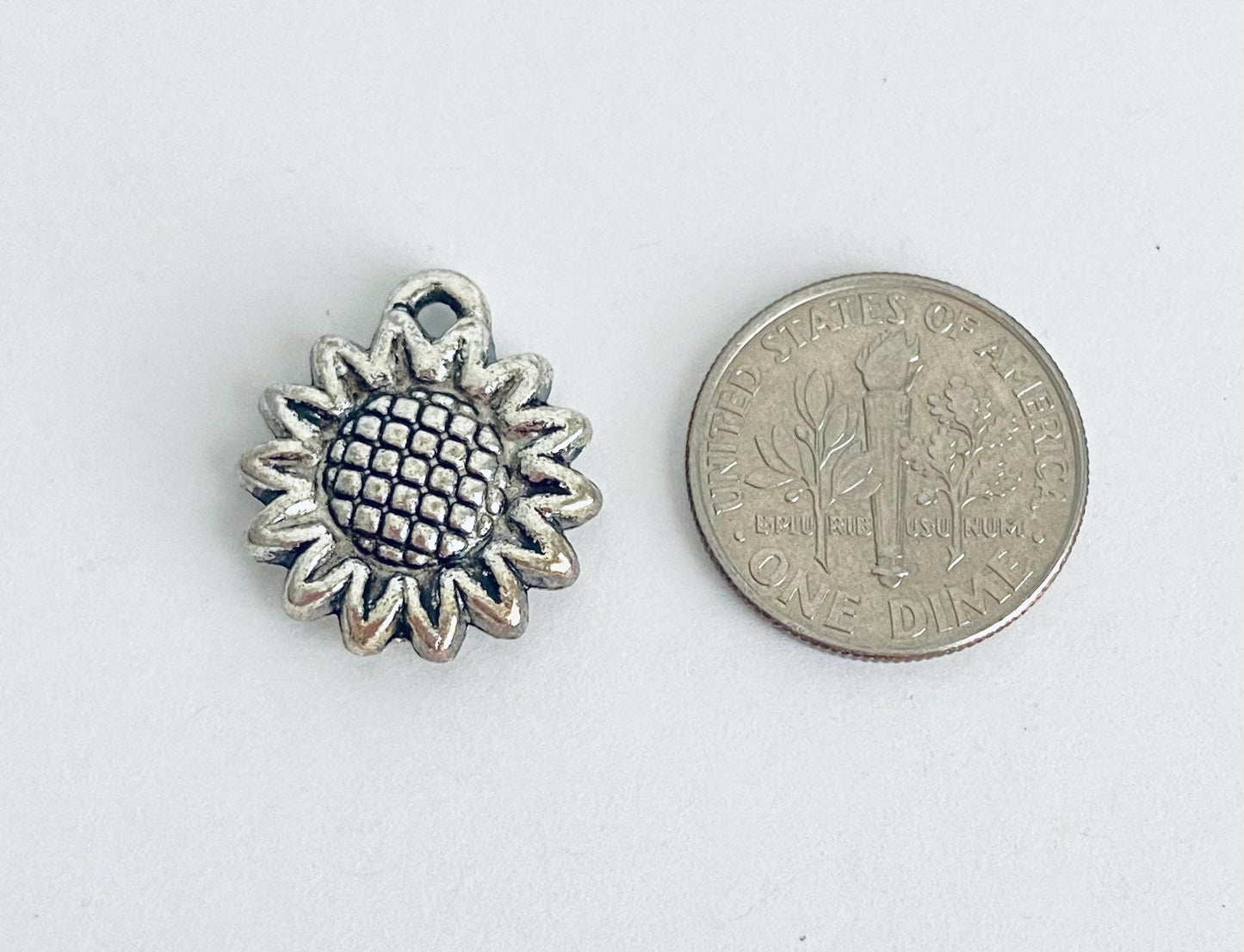 Small Sunflower Charm