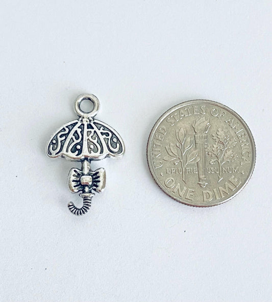 Small Umbrella Charm for Jewelry Making