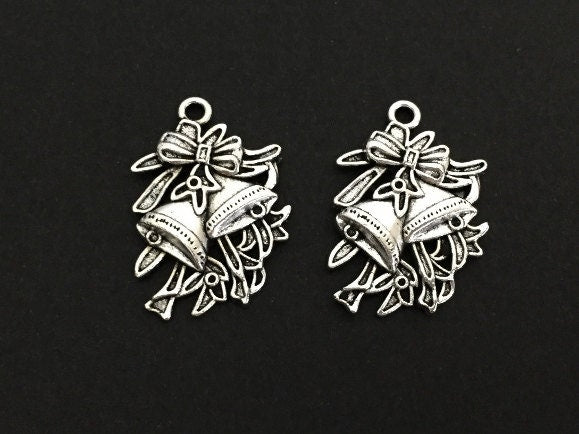 Base Metal Christmas Bells Charm