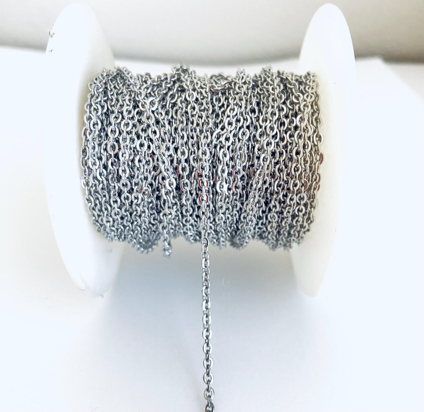 Stainless Steel Flat Cable Chain by the Foot