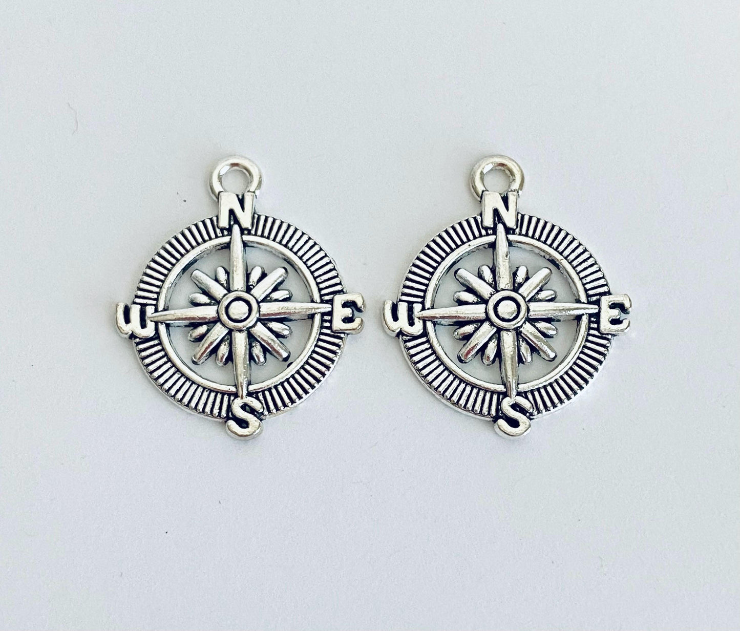 Large Compass Charm
