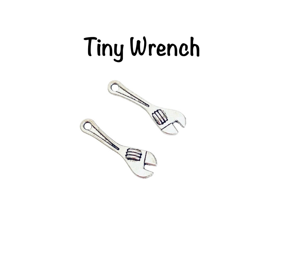 Base Metal Small Tool Charms ( Wrench • Saw • Pliers • Hammer)