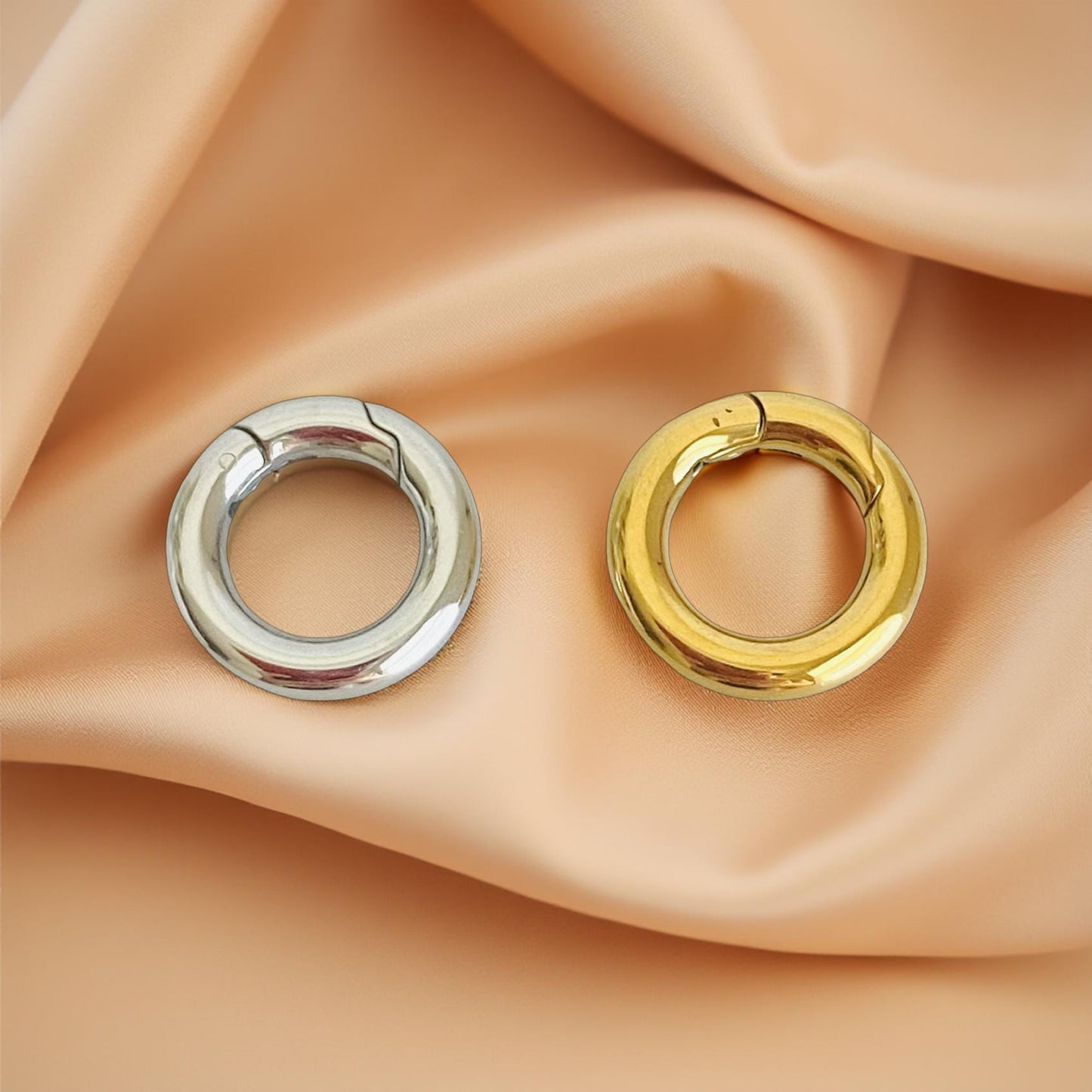 12mm Stainless Steel Round Open Clasp