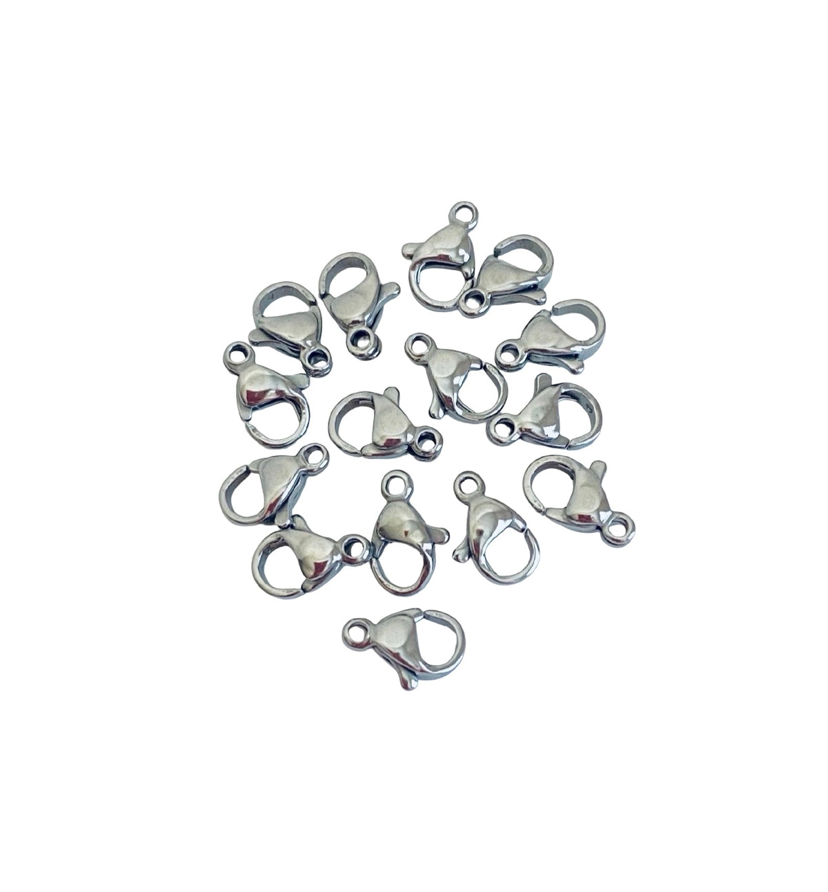 9mm Lobster Clasp • Stainless Steel, Gold Over Stainless Steel & Rose Gold over Stainless Steel
