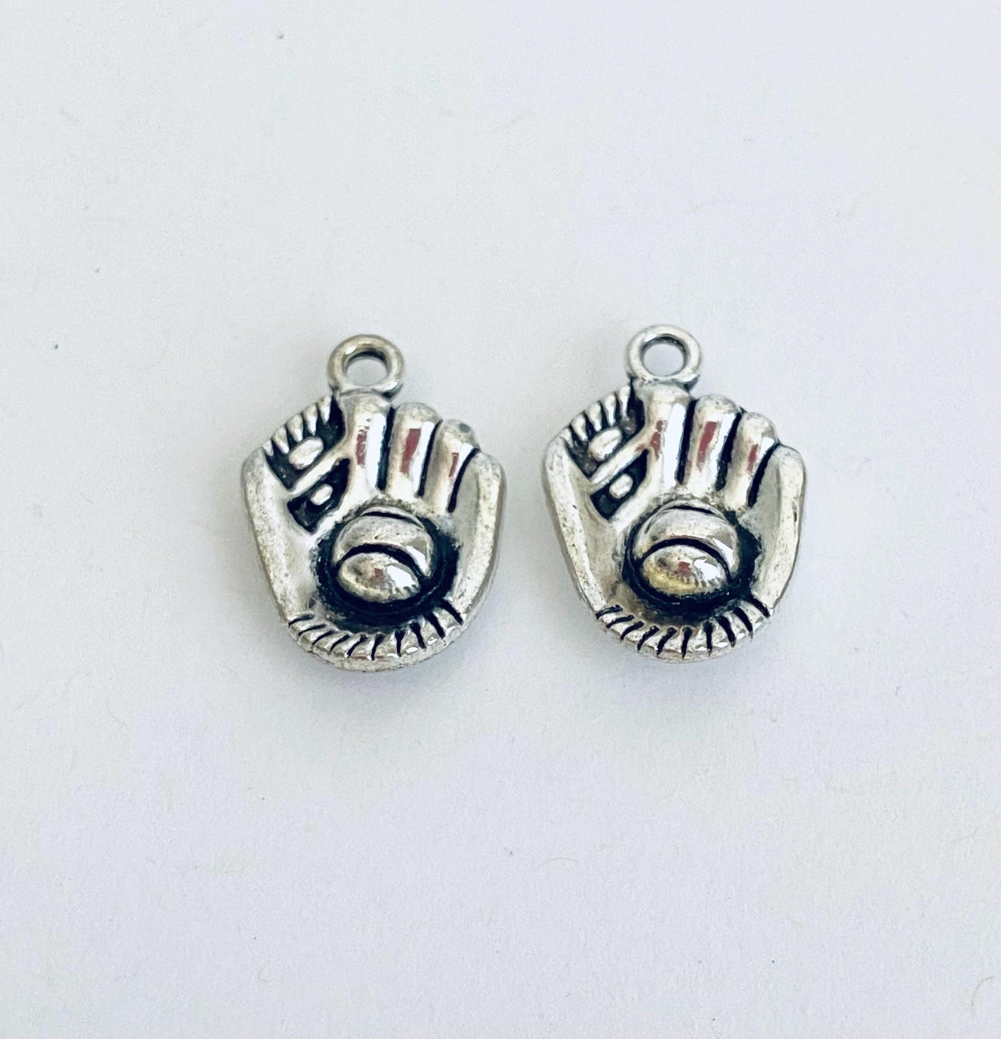 Base Metal Baseball Mitt Charm