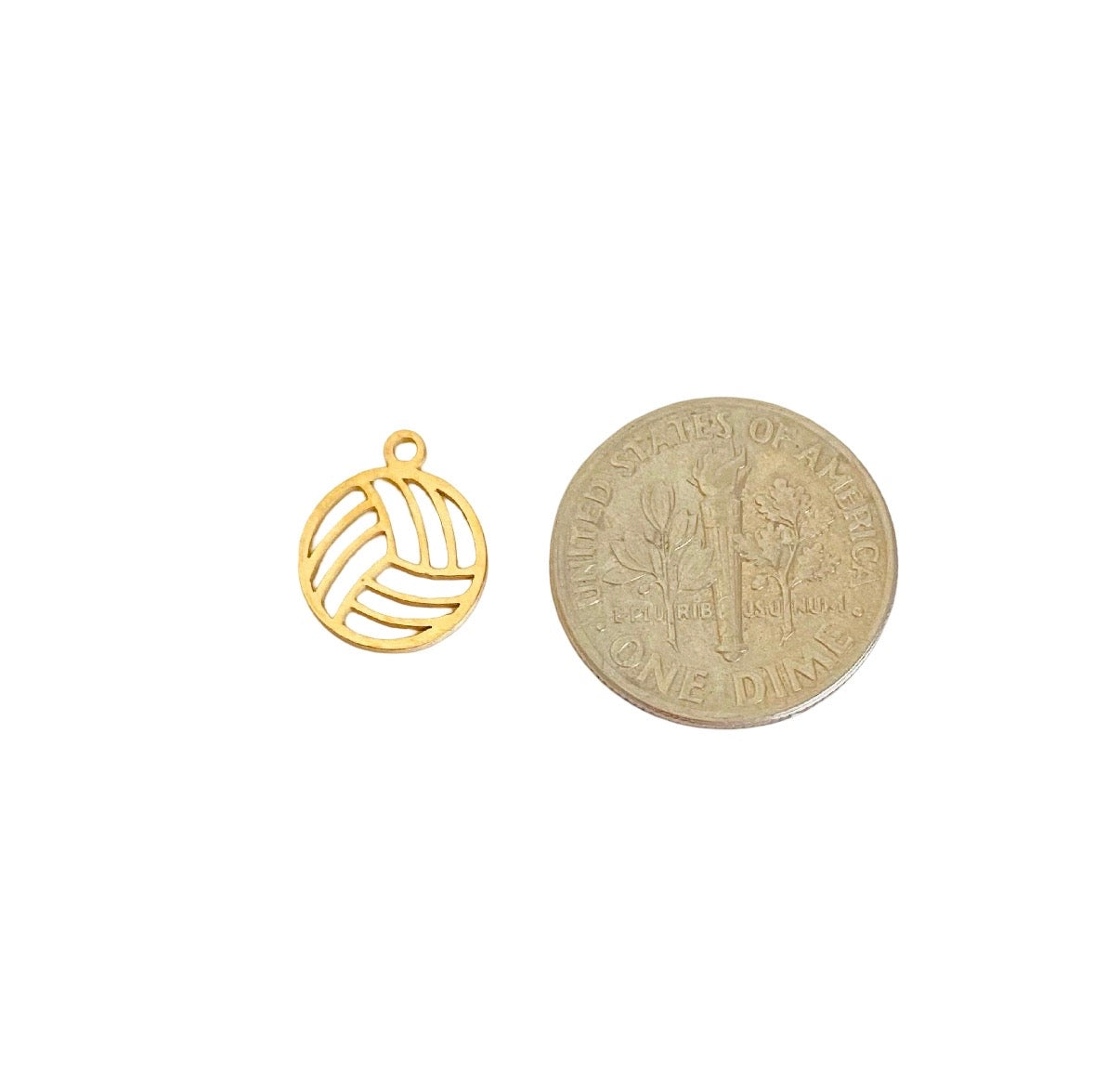 Stainless Steel Sports Charm • Football • Volleyball • Basketball • Soccer Charm