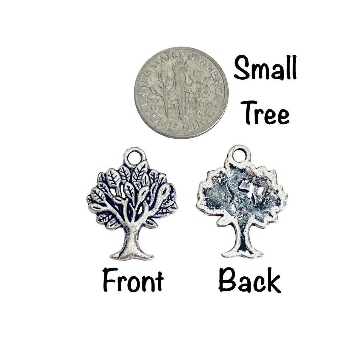 Base Metal Tree Charms (Small & Large Size)