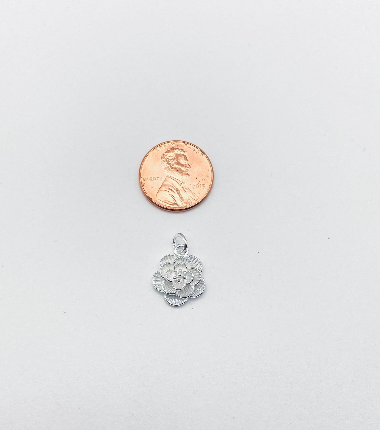 Sterling Silver Flower Charm