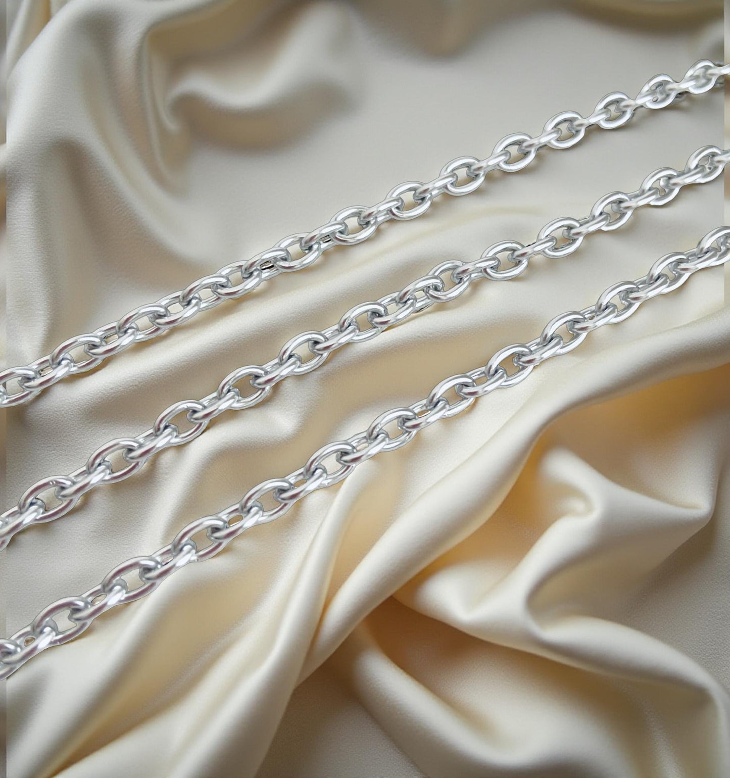 Stainless Steel Oval Chain (4.5x6mm)