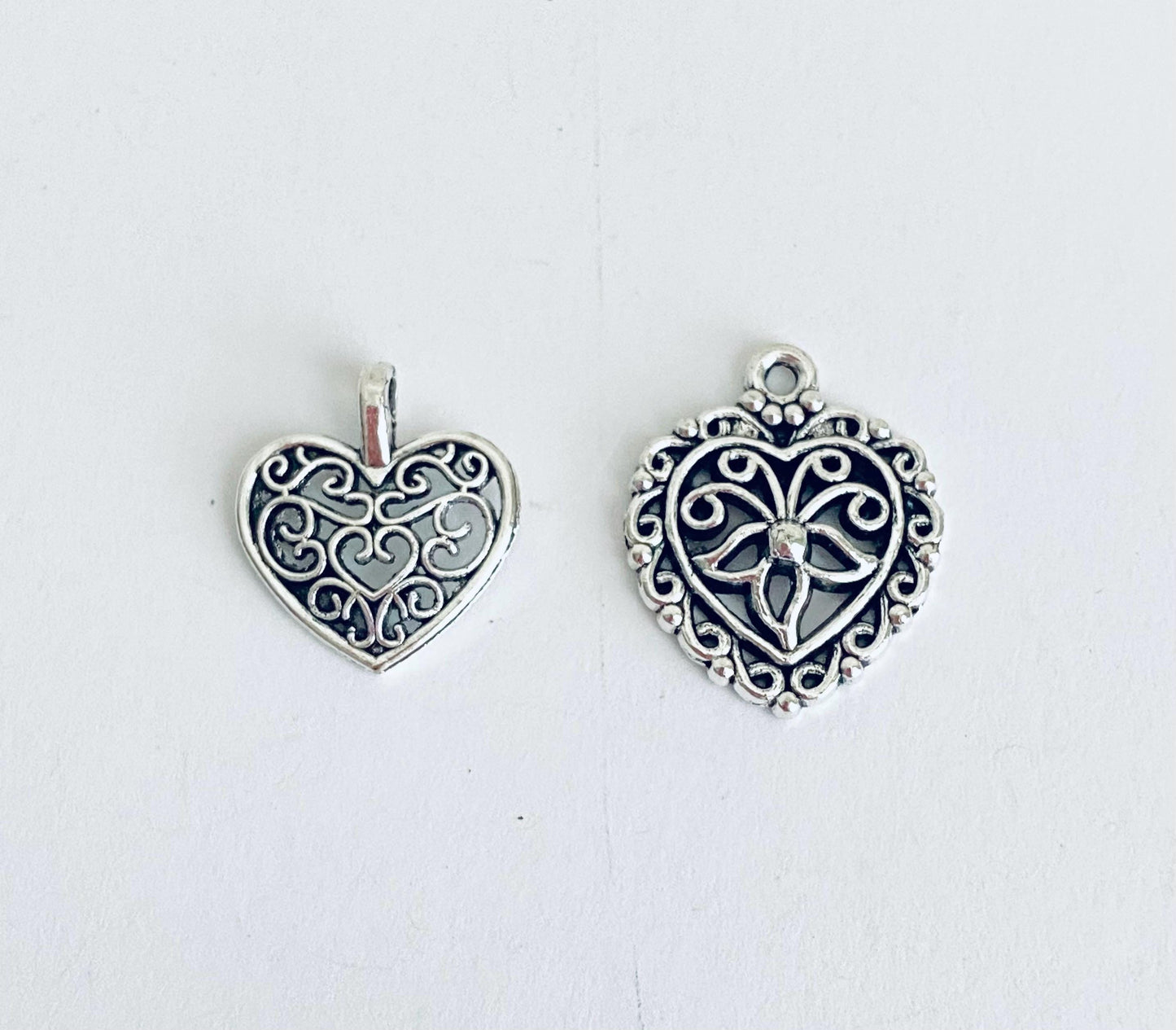 Filigree Heart Charm