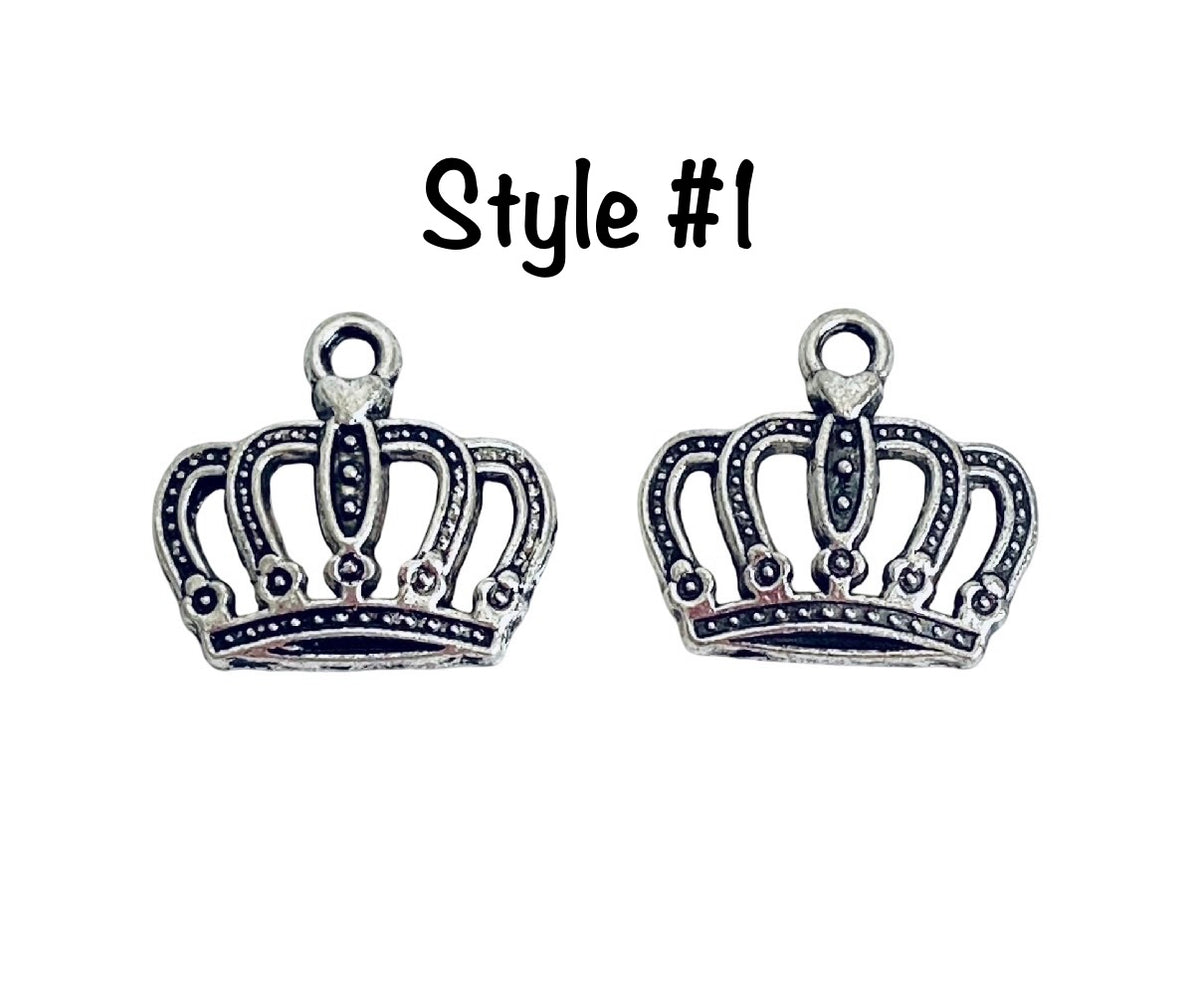 Base Metal Crown Charms