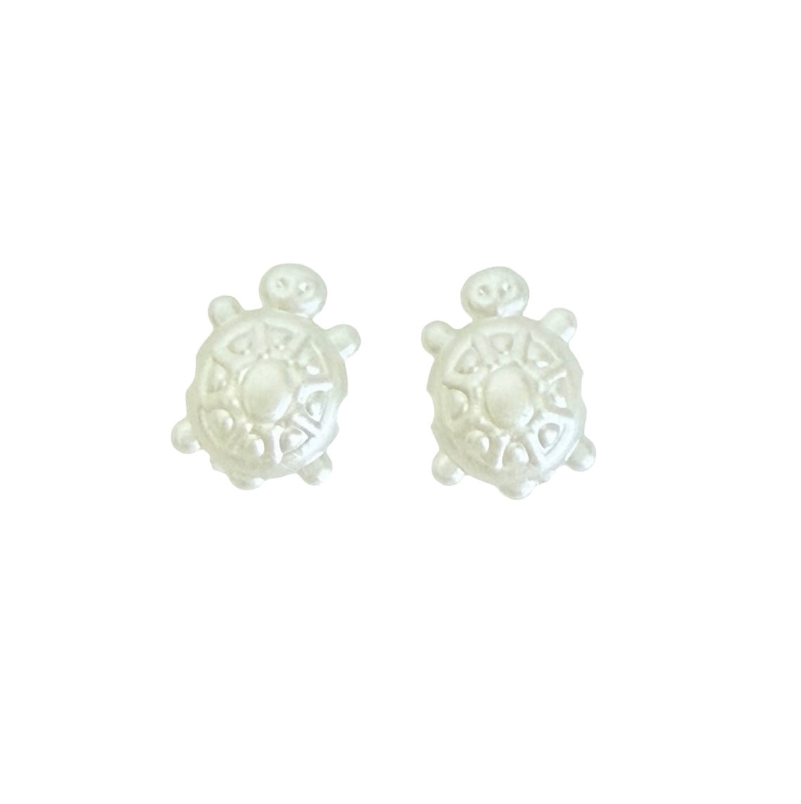 Small Faux Pearl Turtle Beads for Jewelry Making