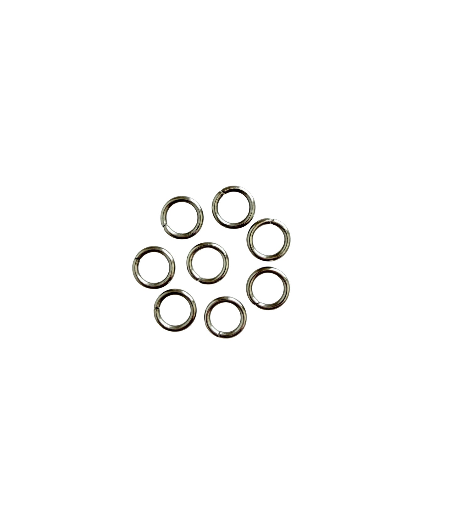 Thick Stainless Steel Jump Rings (6mm or 7M-mm) • Heavy Duty Open Connector Rings for Jewelry Making & DIY Crafts