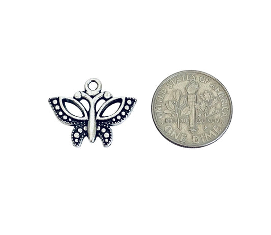 Base Metal Butterfly Charm