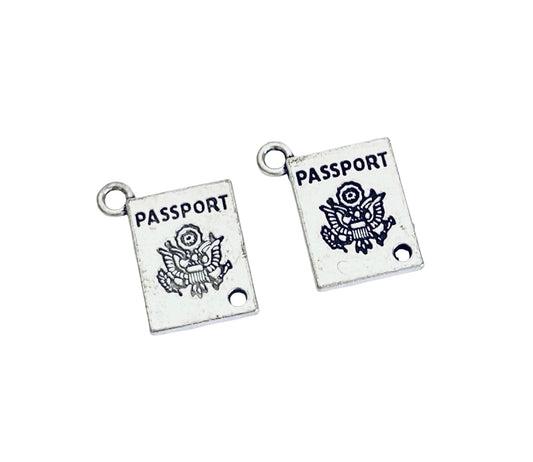 Base Metal Passport Charm