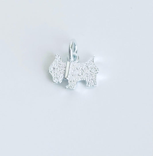 Sterling Silver Dog Charm or Dog Bone Charm