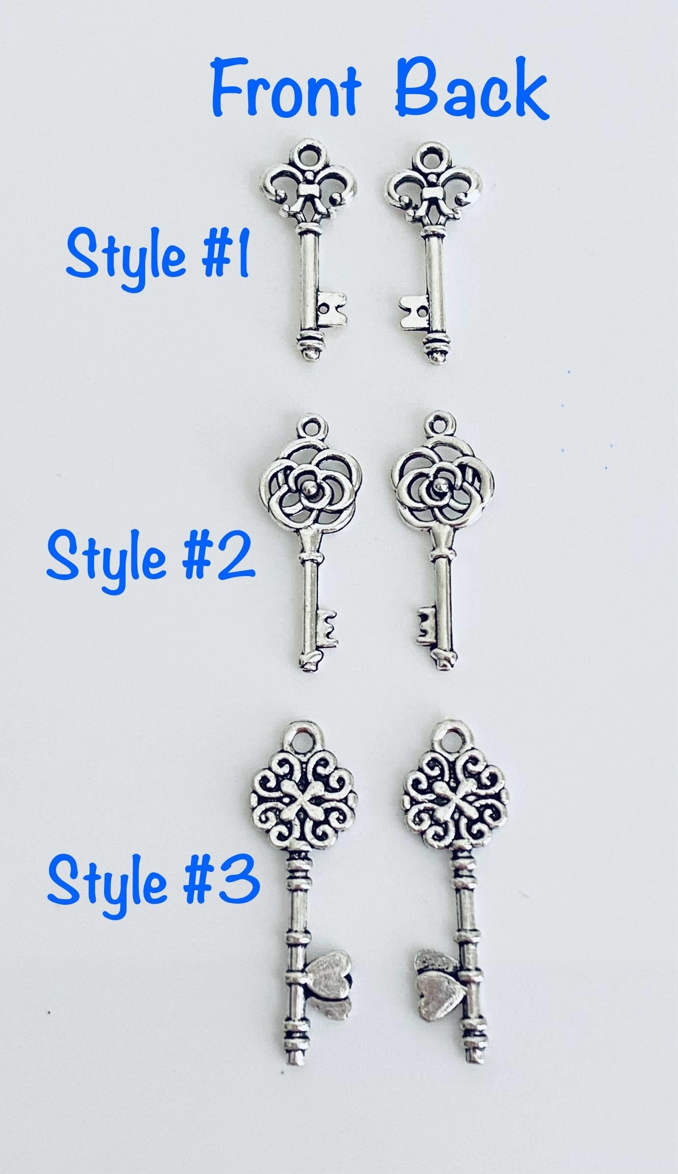 Base Metal Key Charm