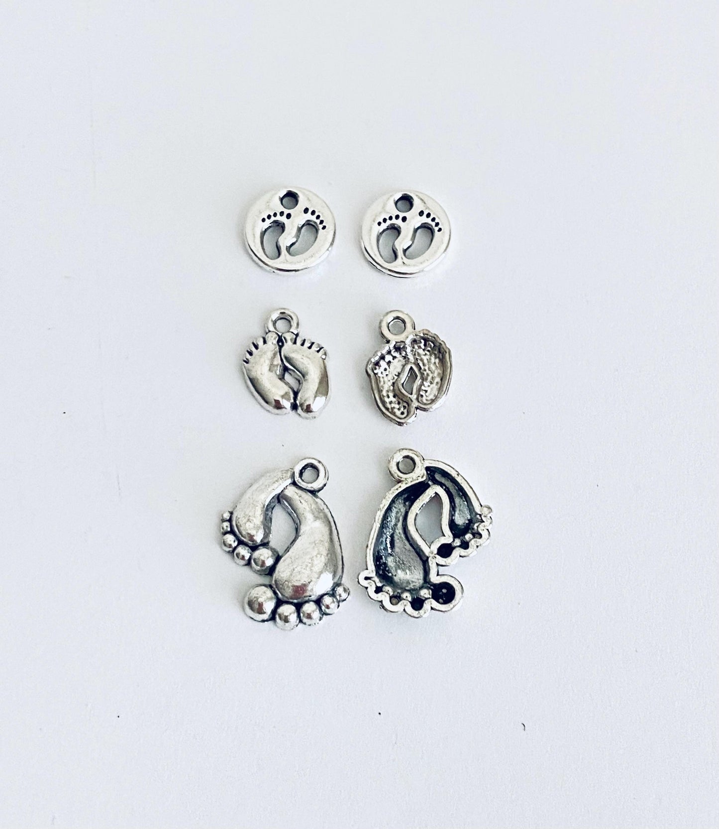 Tiny Footprint Charms