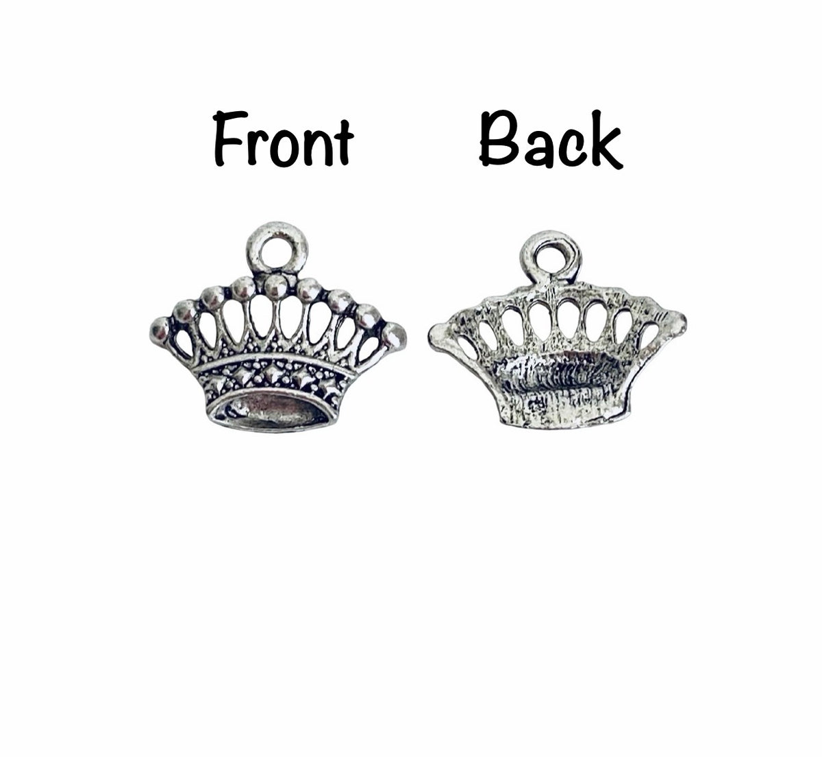 Base Metal Princess Tiara Charm