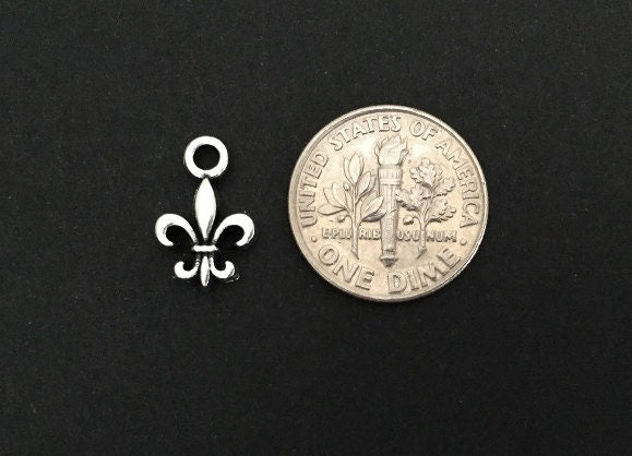 Tiny Fleur de Lis Charm