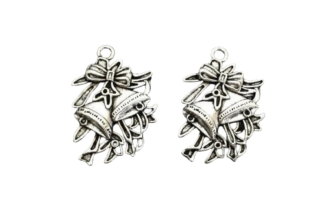 Base Metal Christmas Bells Charm