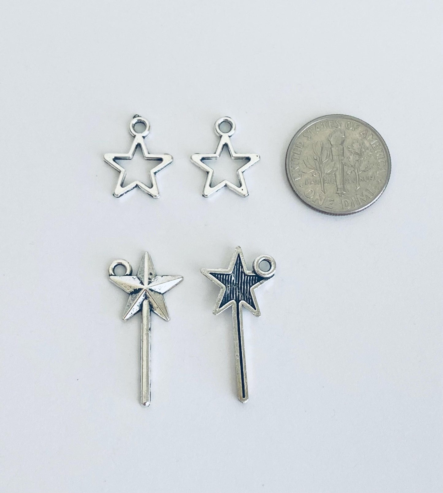 Base Metal Star Charm