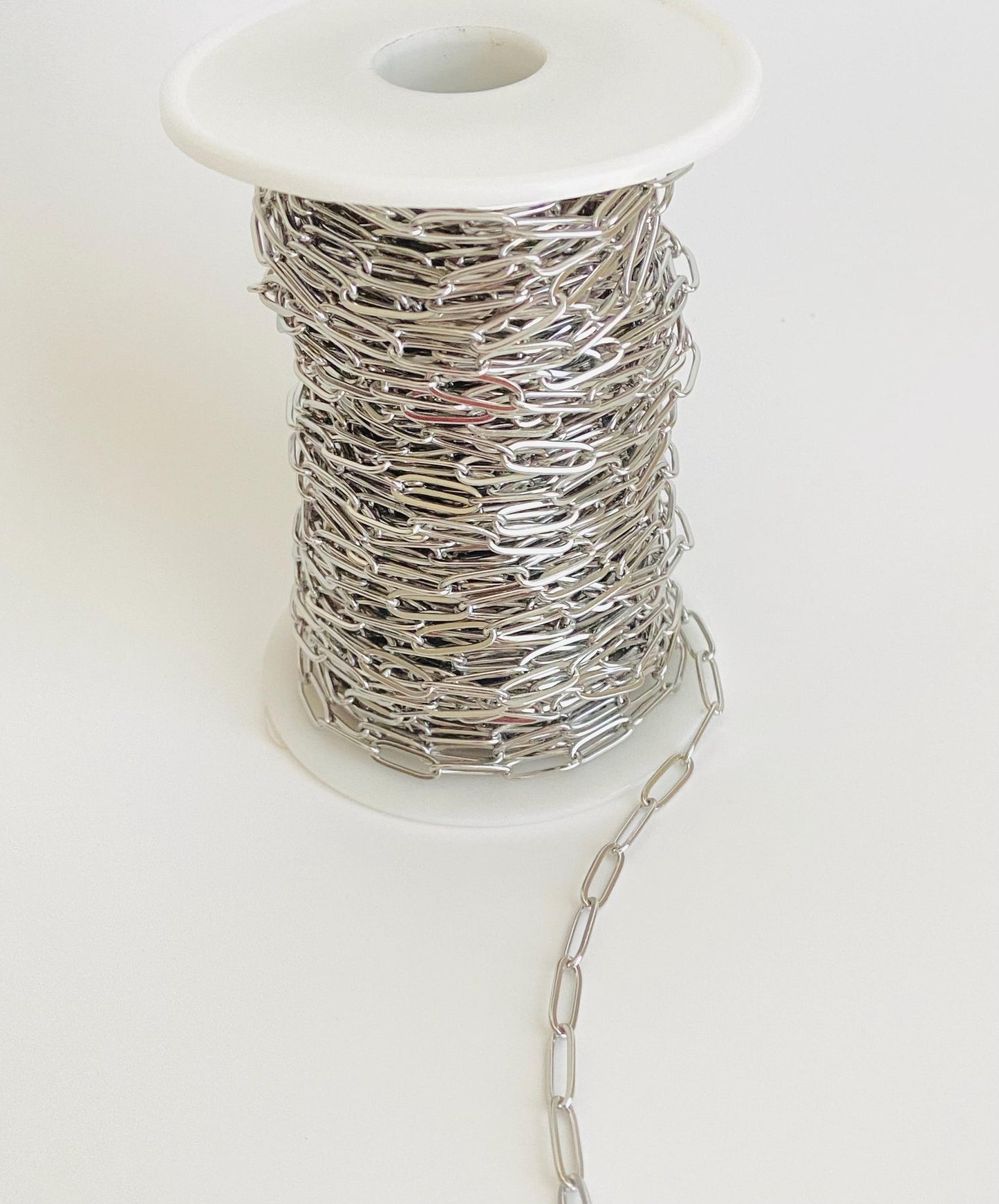 4x12mm Paperclip Chain for Jewelry Making – Stainless Steel or Gold over Stainless Steel • Modern Link Chain for Necklaces & Bracelets