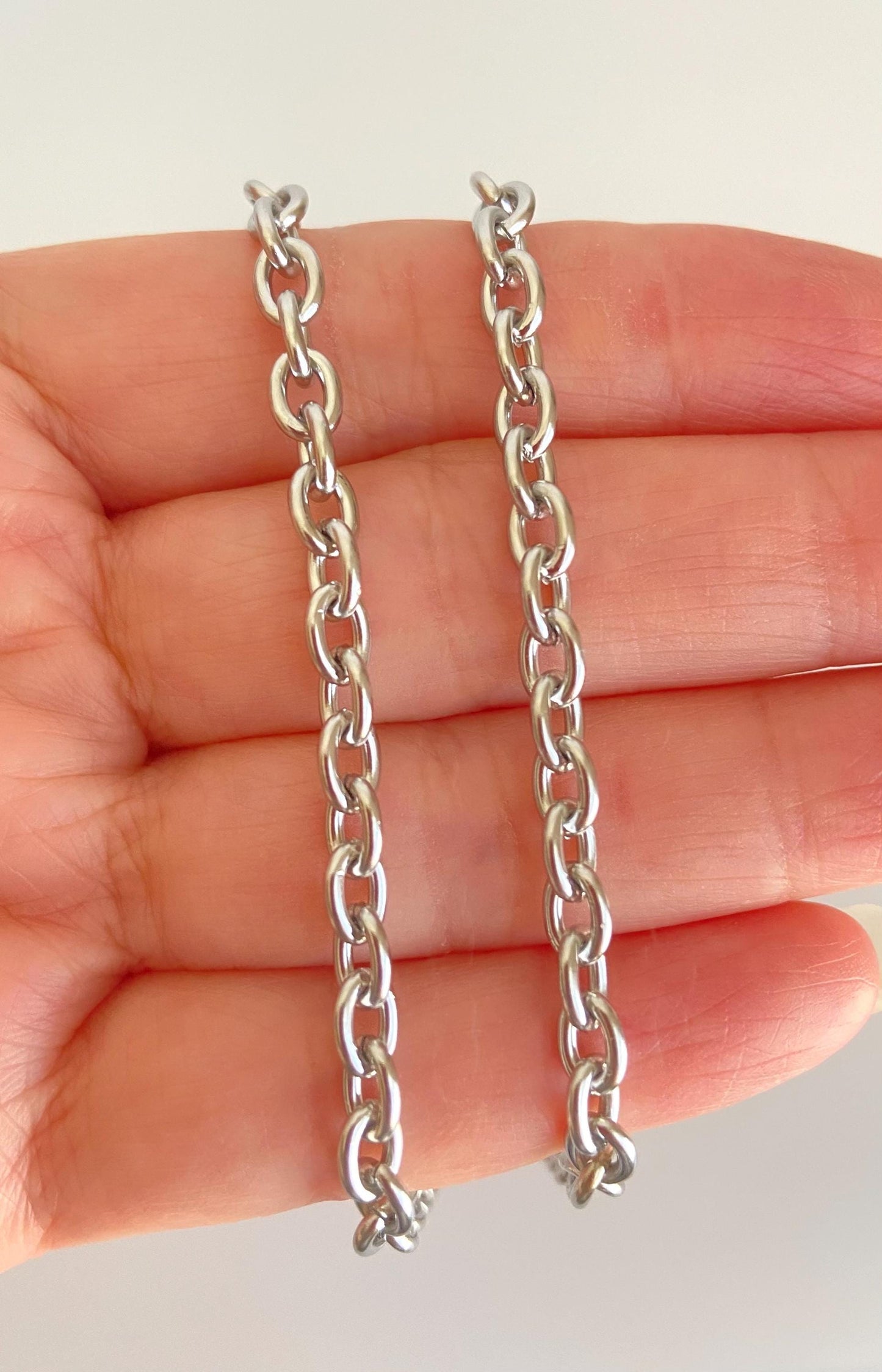 Stainless Steel Oval Chain (4.5x6mm)