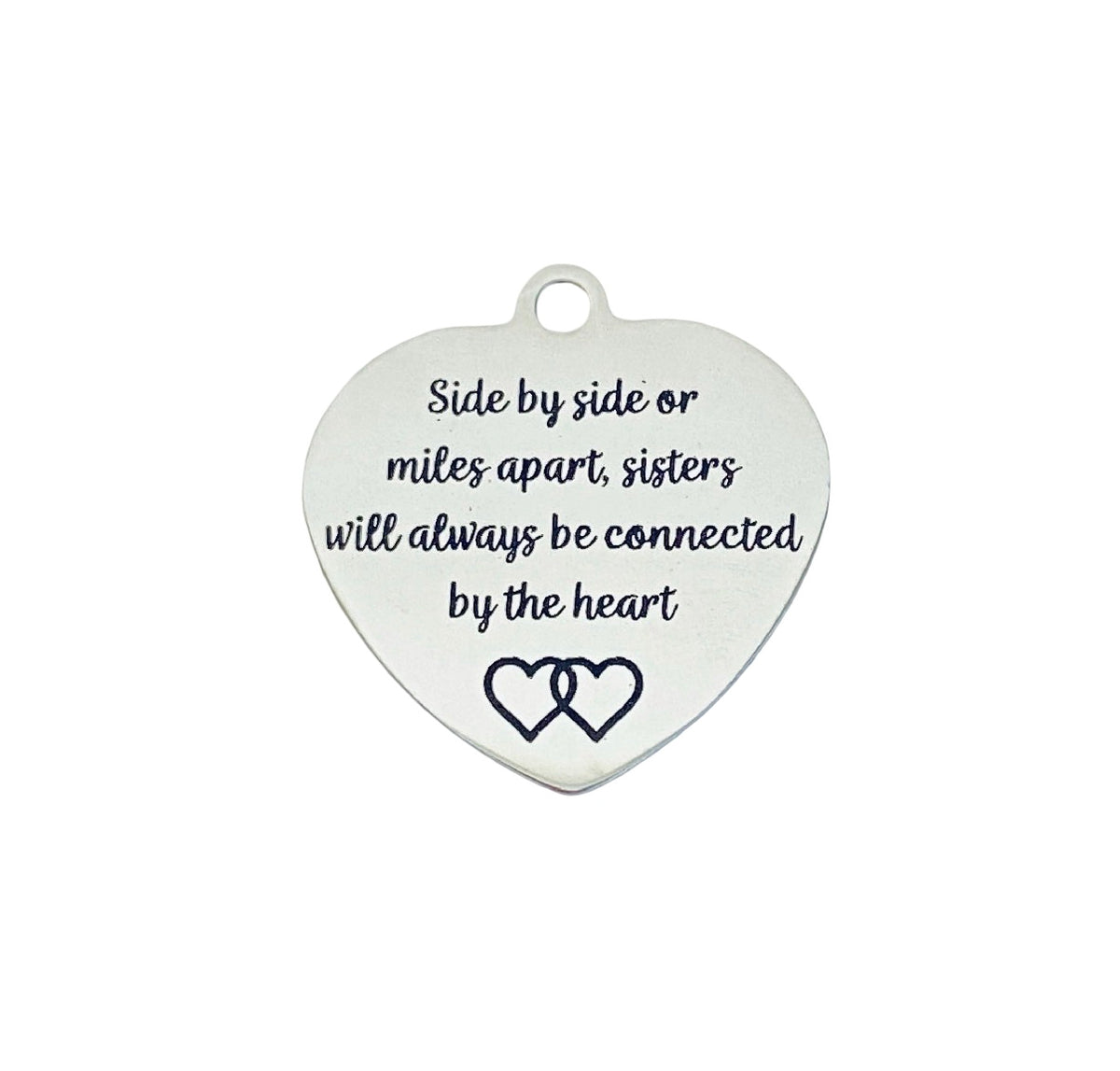 Stainless Steel Sister Charm