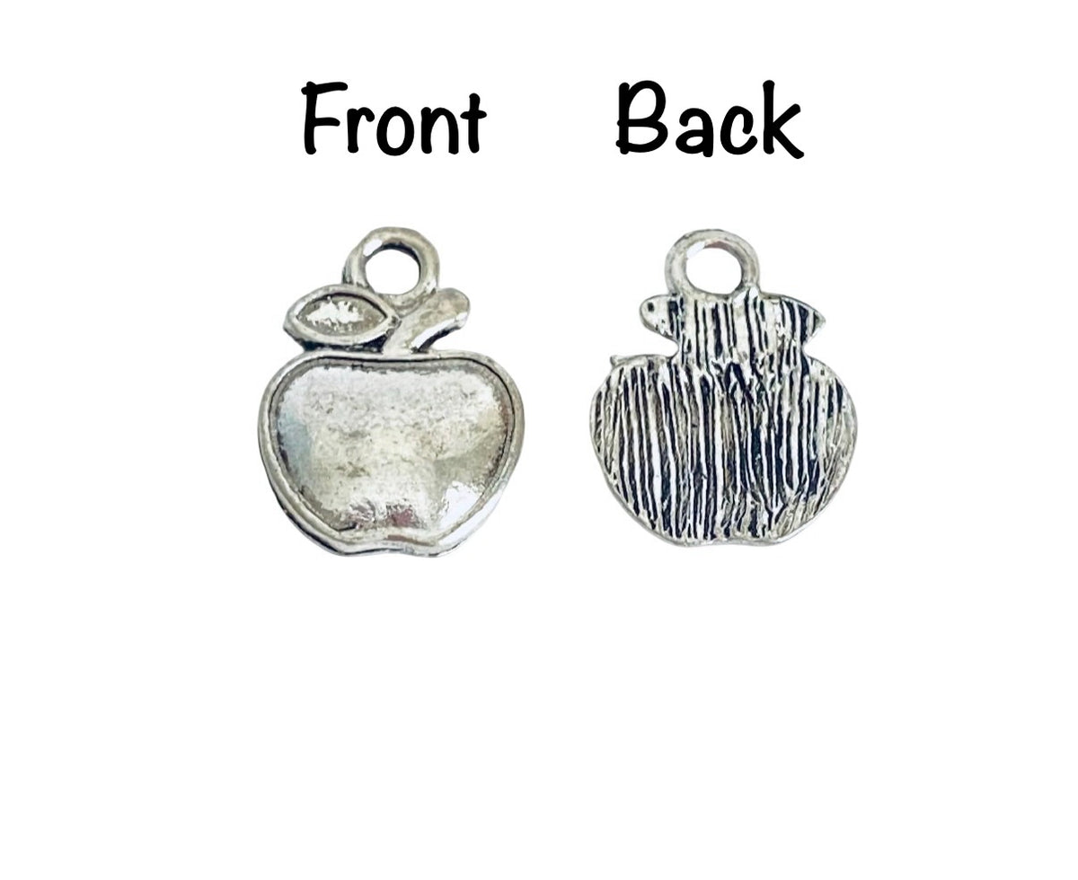 Base Metal Small Apple Charms