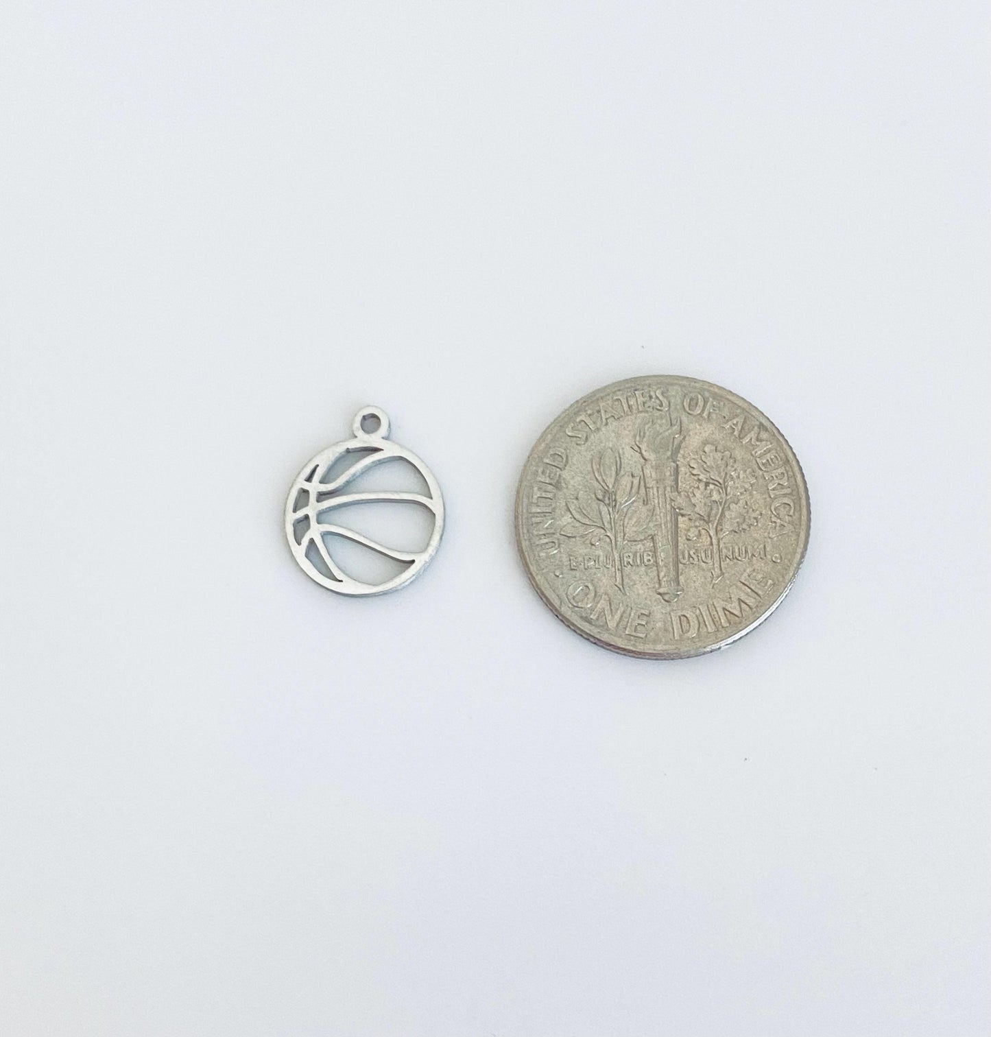 Stainless Steel Sports Charm • Football • Volleyball • Basketball • Soccer Charm