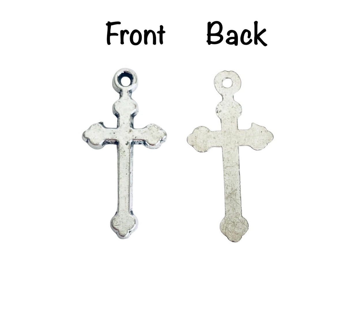 Base Metal Cross Charm