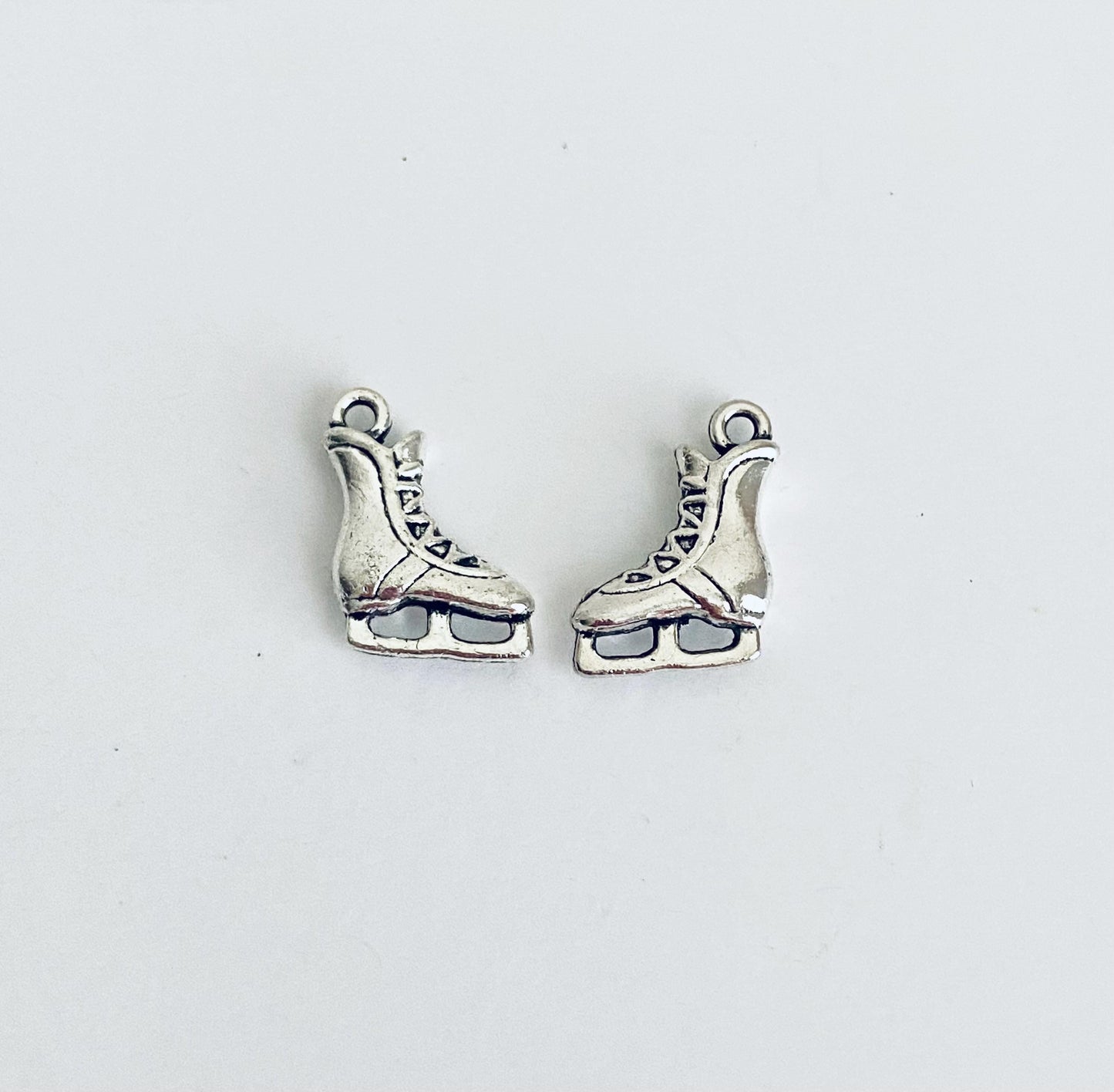 Base Metal Ice Skating Shoe Charm