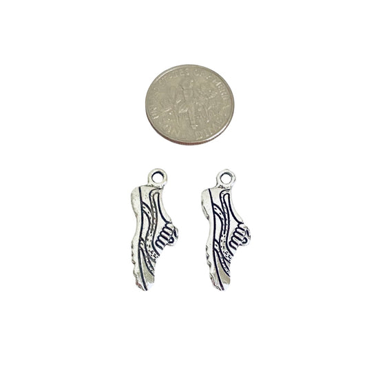 Base Metal Small Running Shoe Charm