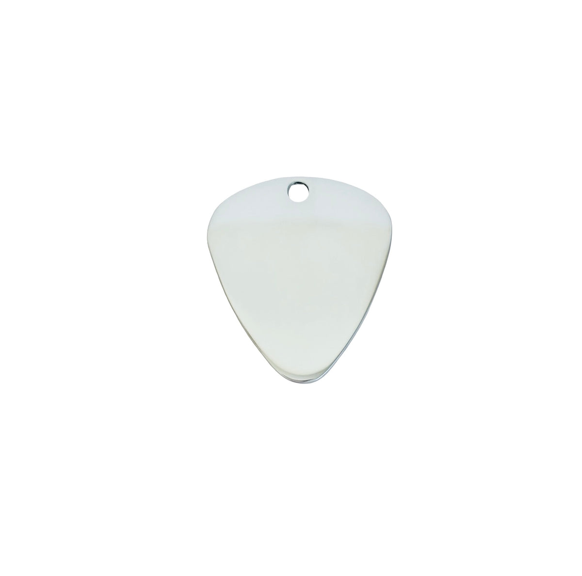 Shiny Stainless Steel Guitar Pick Blanks • 32mm x 28mm