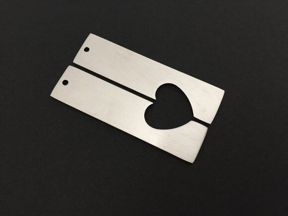 Engravable Stainless Steel Long Bar Blank (14mm x 56mm)
