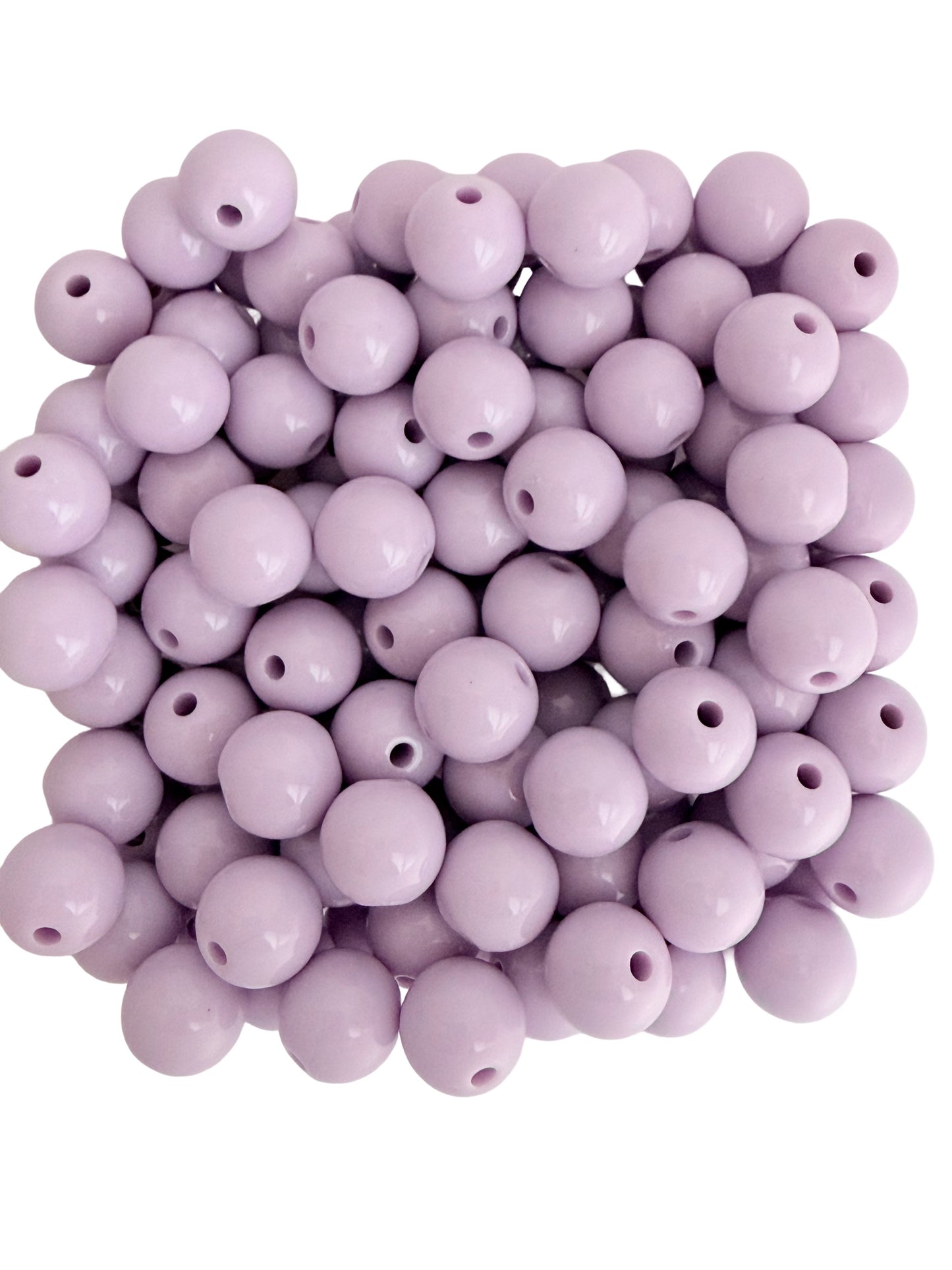 10mm Polished Acrylic Round Beads