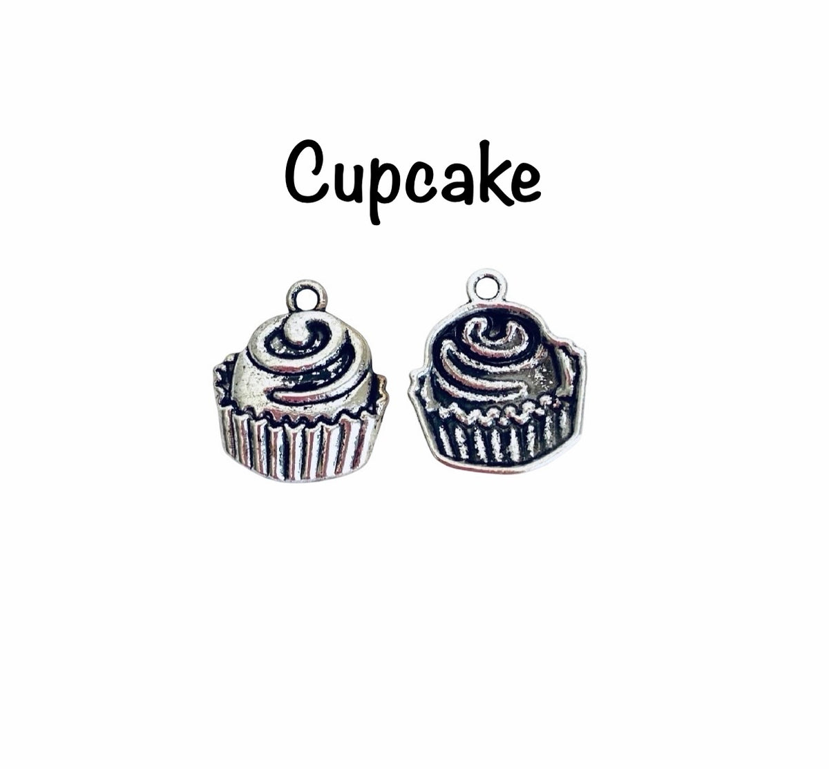 Base Metal Dessert Charms (Muffin • Ice Cream Cone • Cupcake)