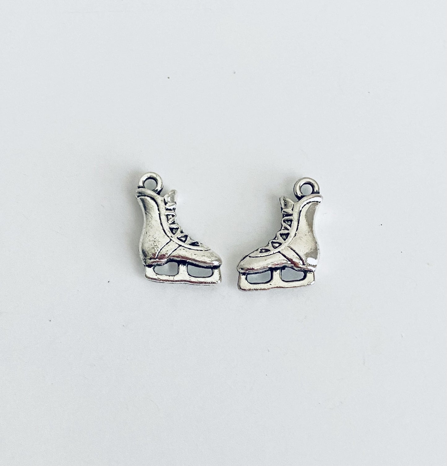 Base Metal Ice Skating Shoe Charm