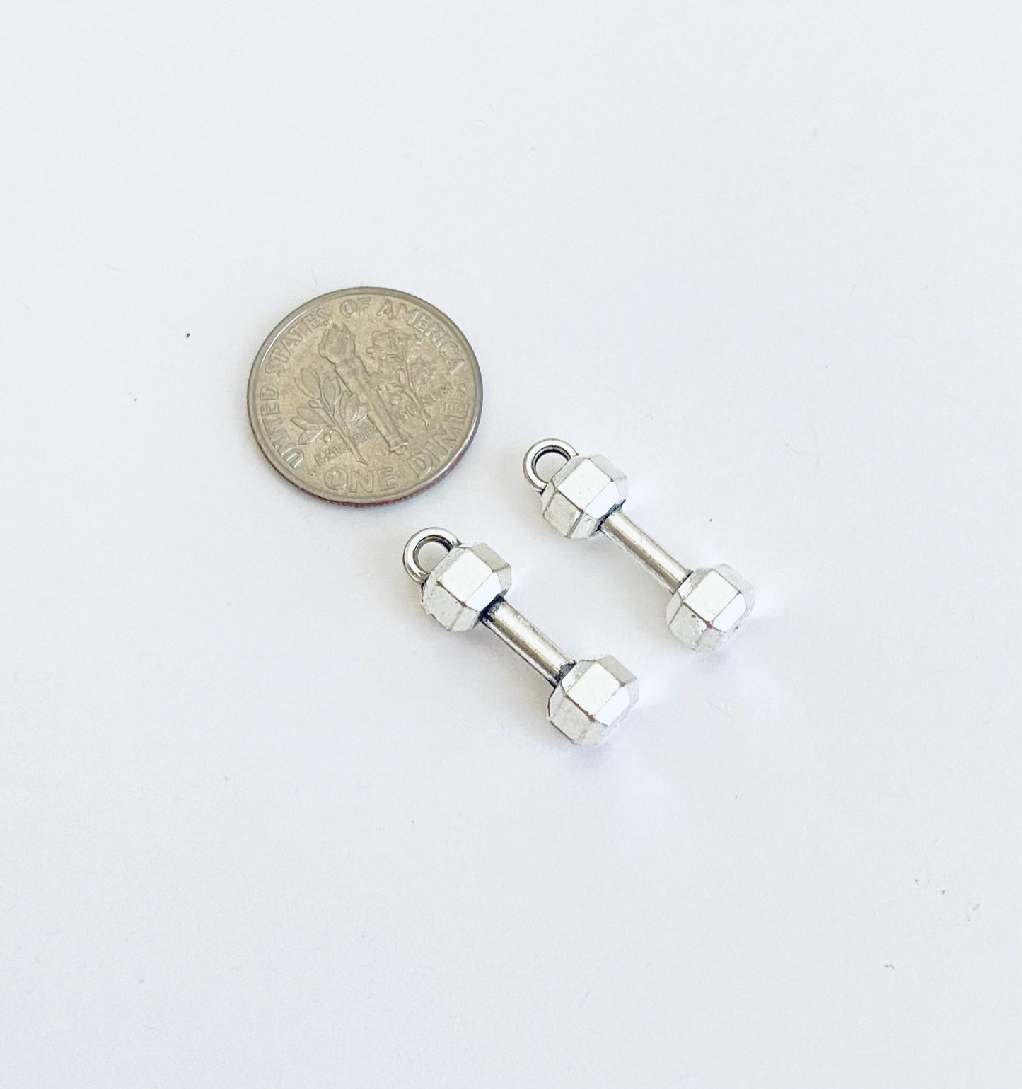 Small Dumbbell Charm