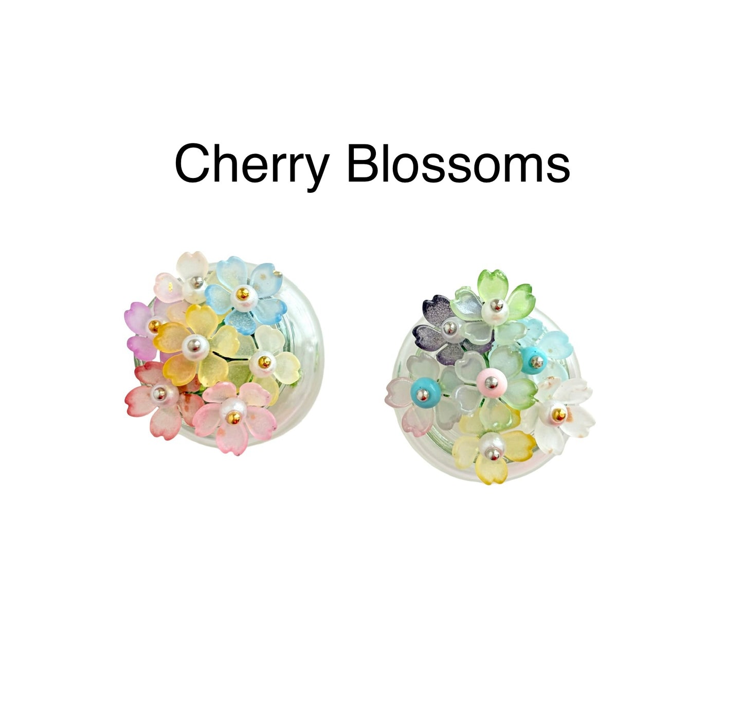 2" Handmade Mini Beaded Flower • Cherry Blossom / Tulip / Morning Glory Flowers • Seed Bead or Tube Bead Stem • Bulk Options Available